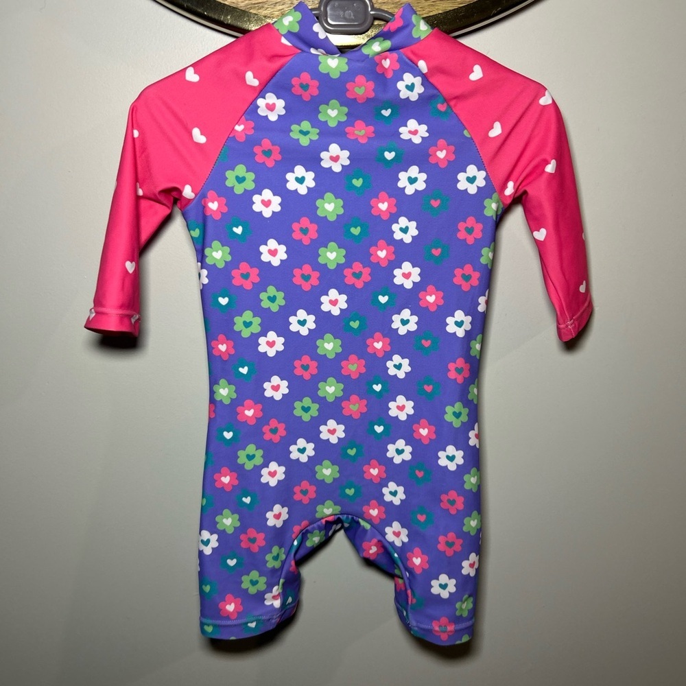 5 For $30 Floral Kids Rashguard in Pink and Blue - Picture 7 of 10